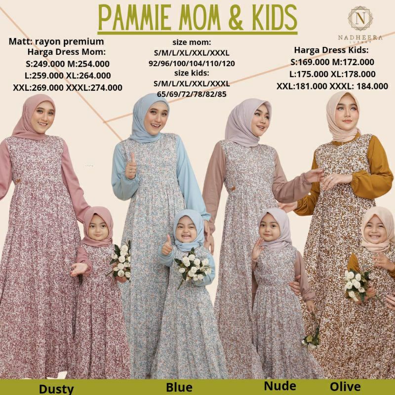 Pammie Mom & Kids Dress ✅ Nadheera Luxury