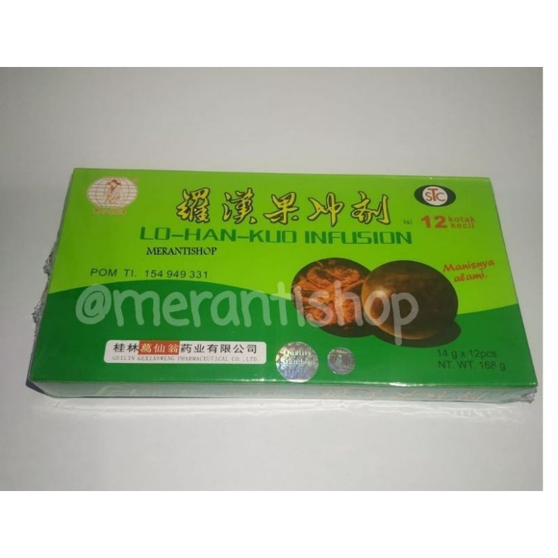 

Luo Han Kuo Infusion / Luo Han Guo Infusion isi 12pcs / Lo Han Kuo / Lohankue / Lohanguo