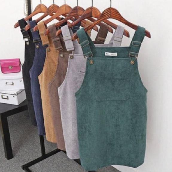 ☇ BHO - ZEC Overall LUZ / Corduroy ( Pendek ) / JAMSUIT & OVERAL /JAMSUIT KODOK WANITA / BAJU JAMSUI