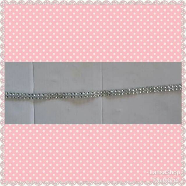 Renda Blink Silver 2 Baris 1 meter