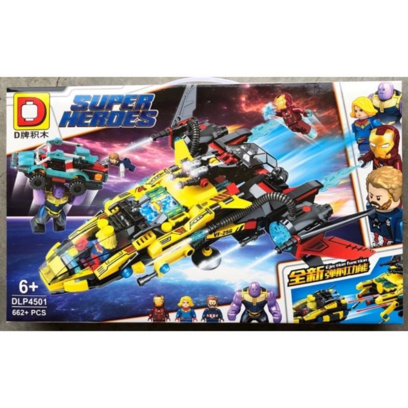 Lego Block Avengers Spaceship Battle Thanos