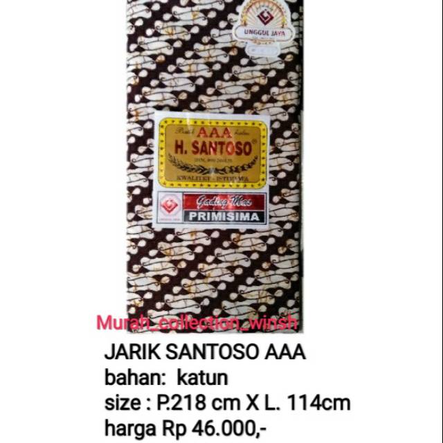 JARIK SANTOSO AAA/JARIK HALUS/JARIK TULIS HALUS