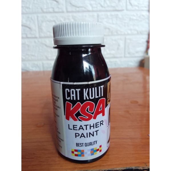 cat kulit hitam 80ml cat untuk semua bahan kulit, cat sepatu kulit,cat tas kulit,cat jaket kulit,dll