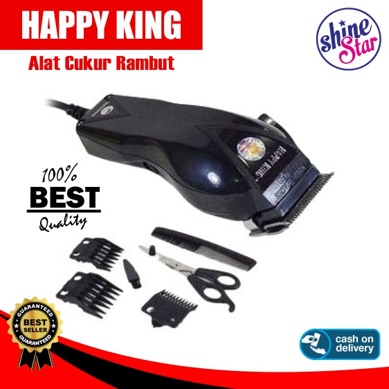 SHINE STAR - COD - Happy King HK- 900 Sistem Charger Mesin Cukur Listrik Potong Rambut Kumis Jenggot