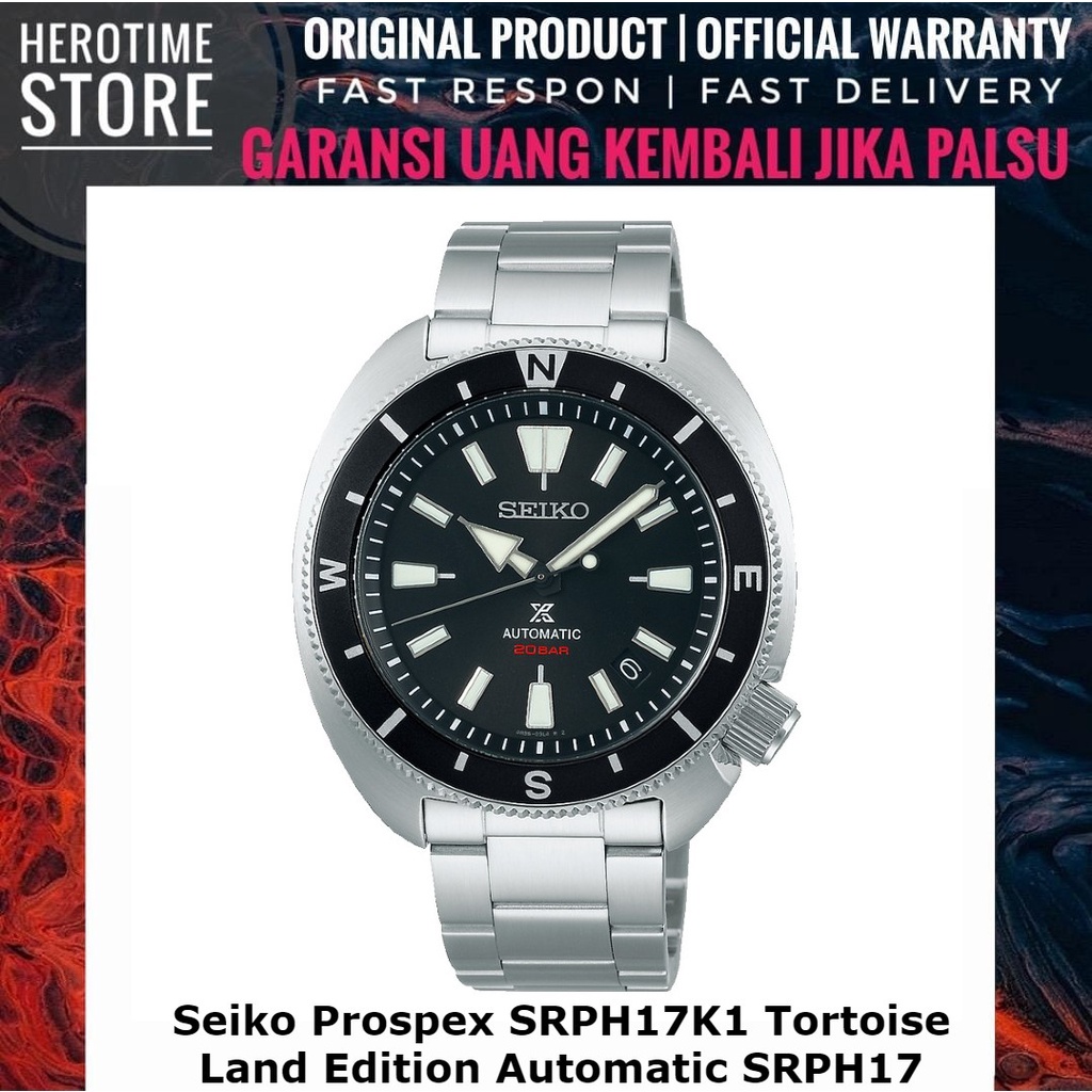 Seiko Prospex SRPH17K1 Tortoise Land Edition Automatic SRPH17 Garansi Resmi ORIGINAL