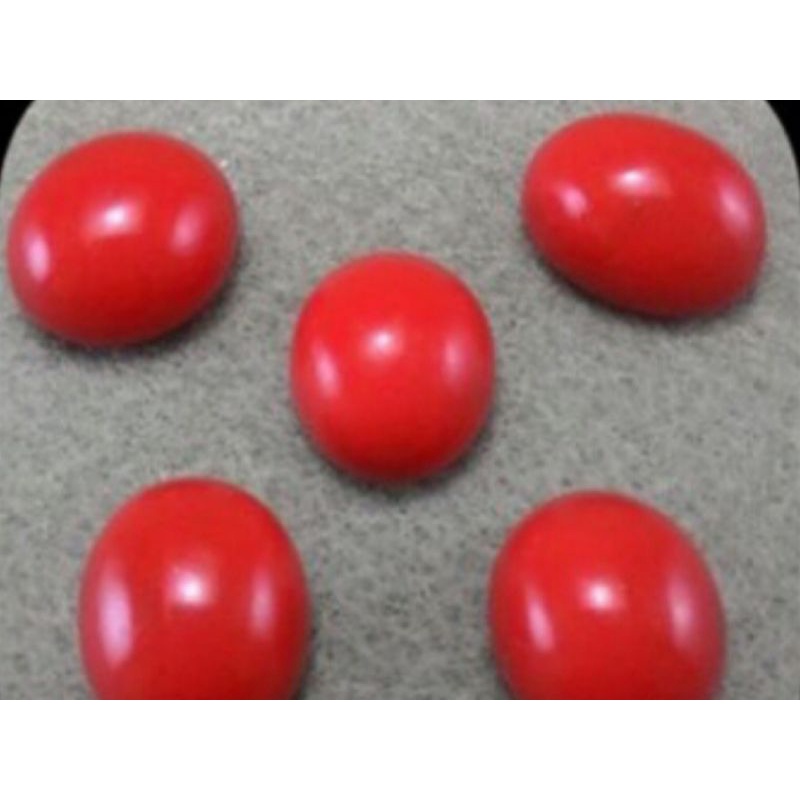 Batu cincin merah delimah nyala dalam air