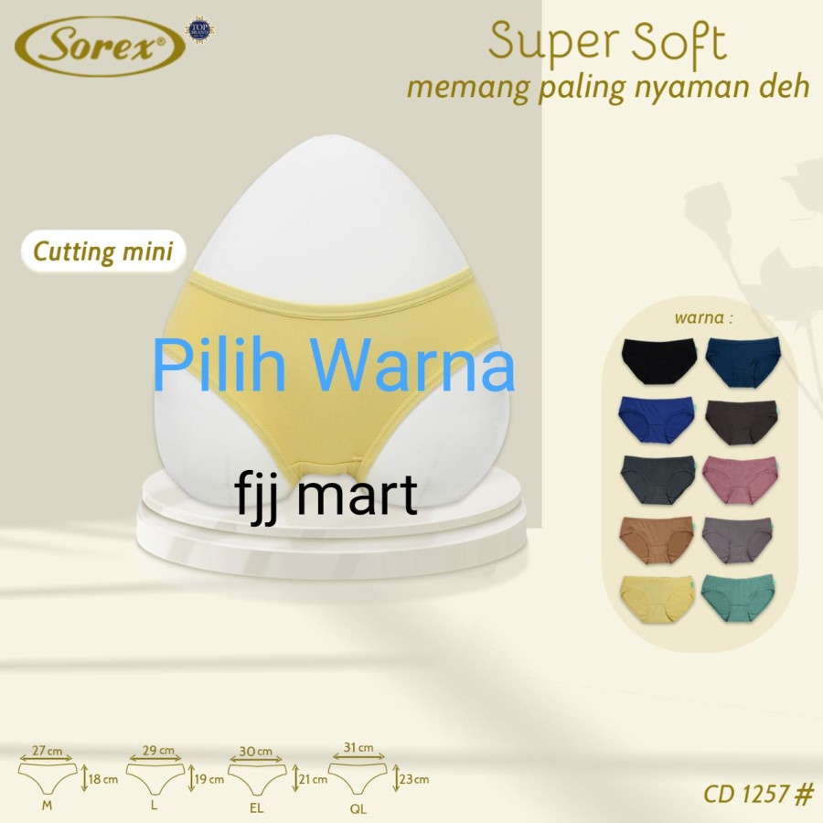 cd celana dalam wanita mini sorex 1257 supersoft