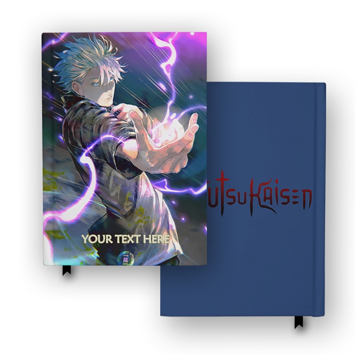 

Notebook Anime Jujutsu Kaisen Satoru Gojo Hardcover Cosplay Buku Tulis Catatan Custom Nama Notes Agenda Planner Diary Jurnal