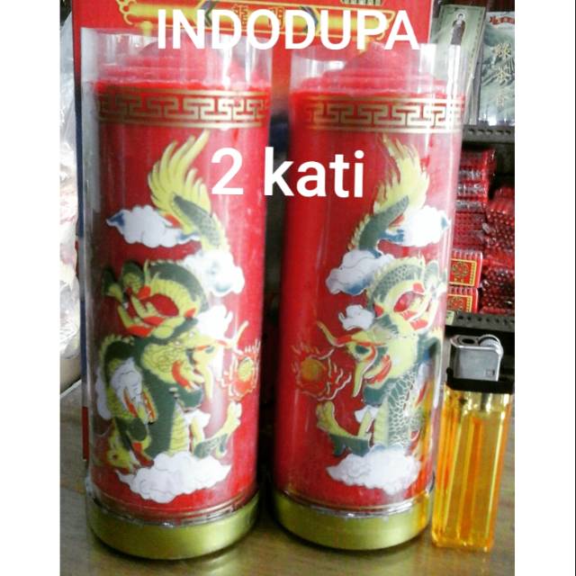 LILIN MERAH 2 KATI NAGA