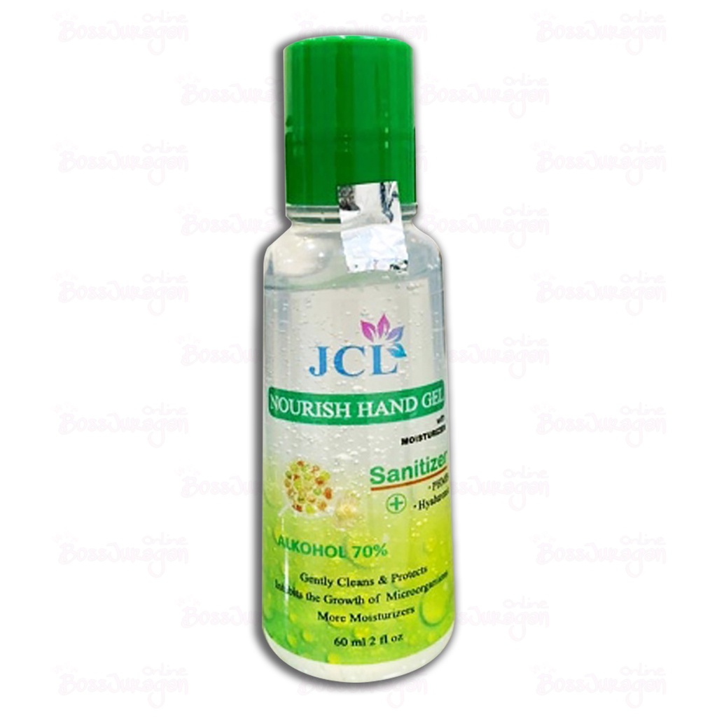 (BOSS) (60ml) JCL Hand Sanitizer bpom alkohol 70% - JCL Nourish Hand Gel with Moisturizer