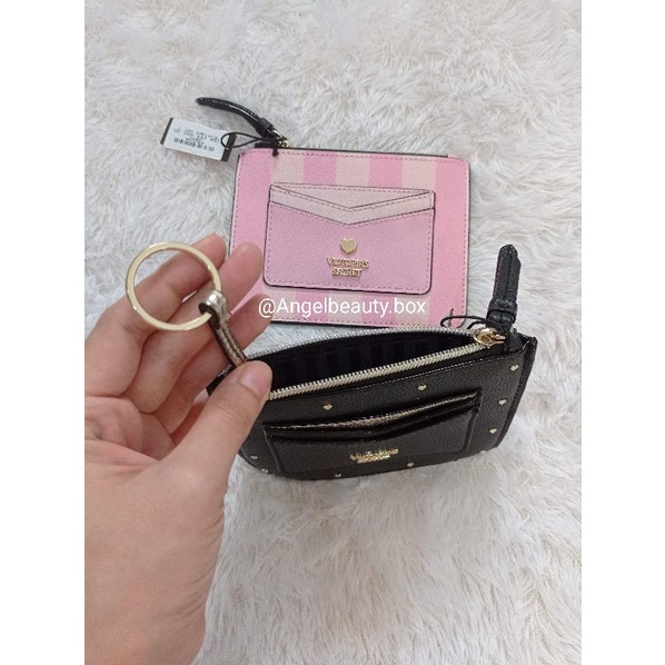 VICTORIA'S SECRET CARD HOLDER &amp; KEYCHAIN ORIGINAL 100%