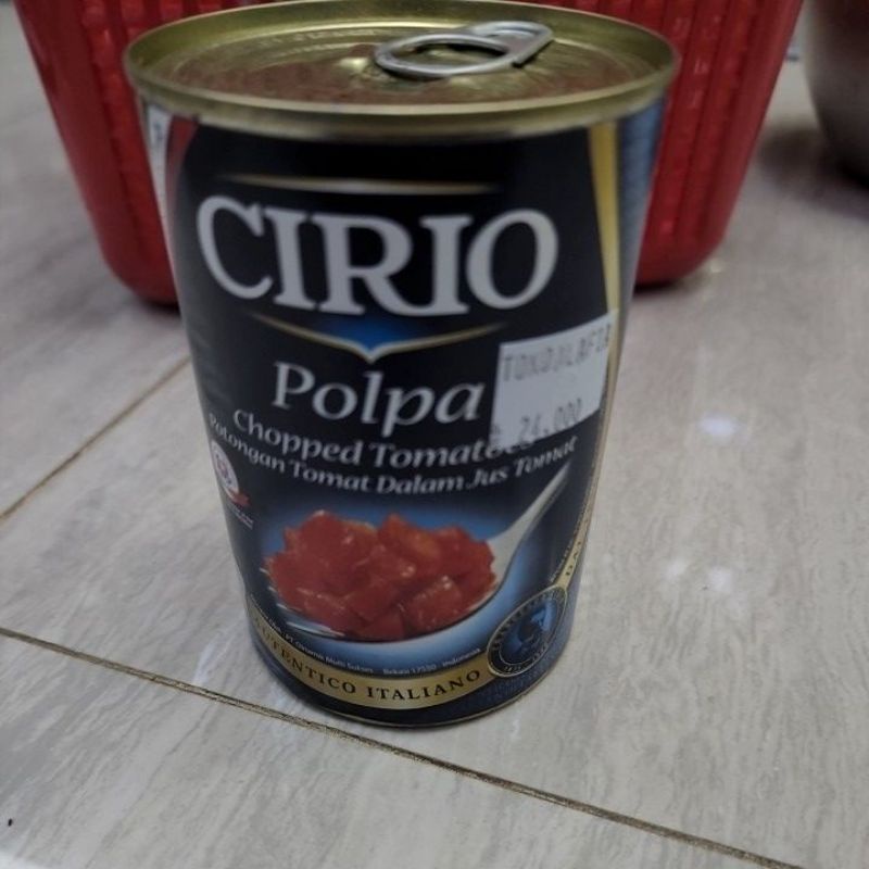 

Potongan Tomat Dalam Jus Tomat / Polpa Chopped Tomatoes Cirio 400gram