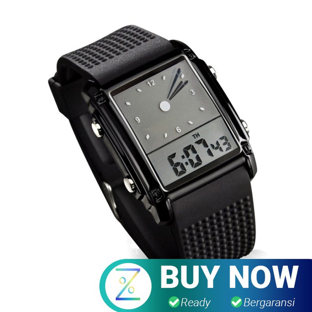 SKMEI Jam Tangan Trendy Digital Analog Pria - 0814G - Black/Silver