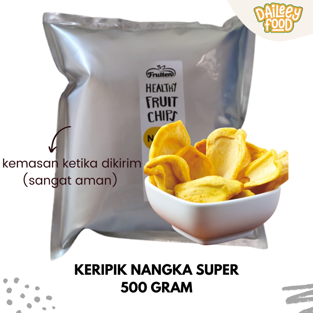 

DAILEEY - Kripik Buah Nangka Apel Pisang Salak 500 gram Frutten Kualitas Super Khas Malang