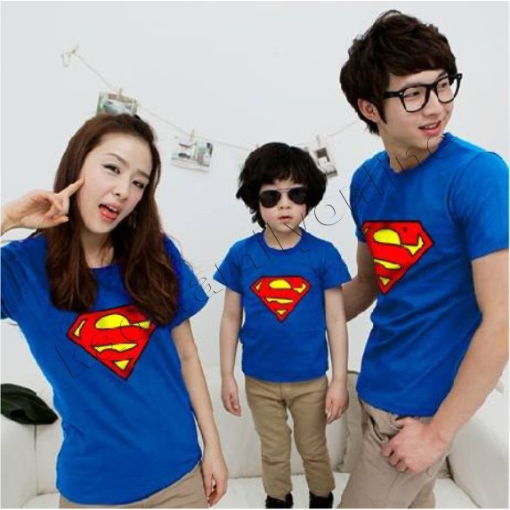 Baju Kaos Keluarga Family Couple Gathering Request Nama Tulisan Custom Termurah Superman