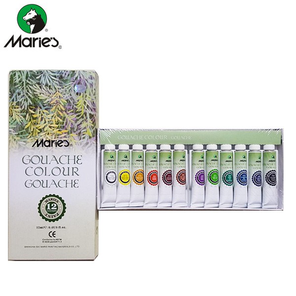 

BEST SELLER LA05 Maries Gouache Set 12 TERLARIS