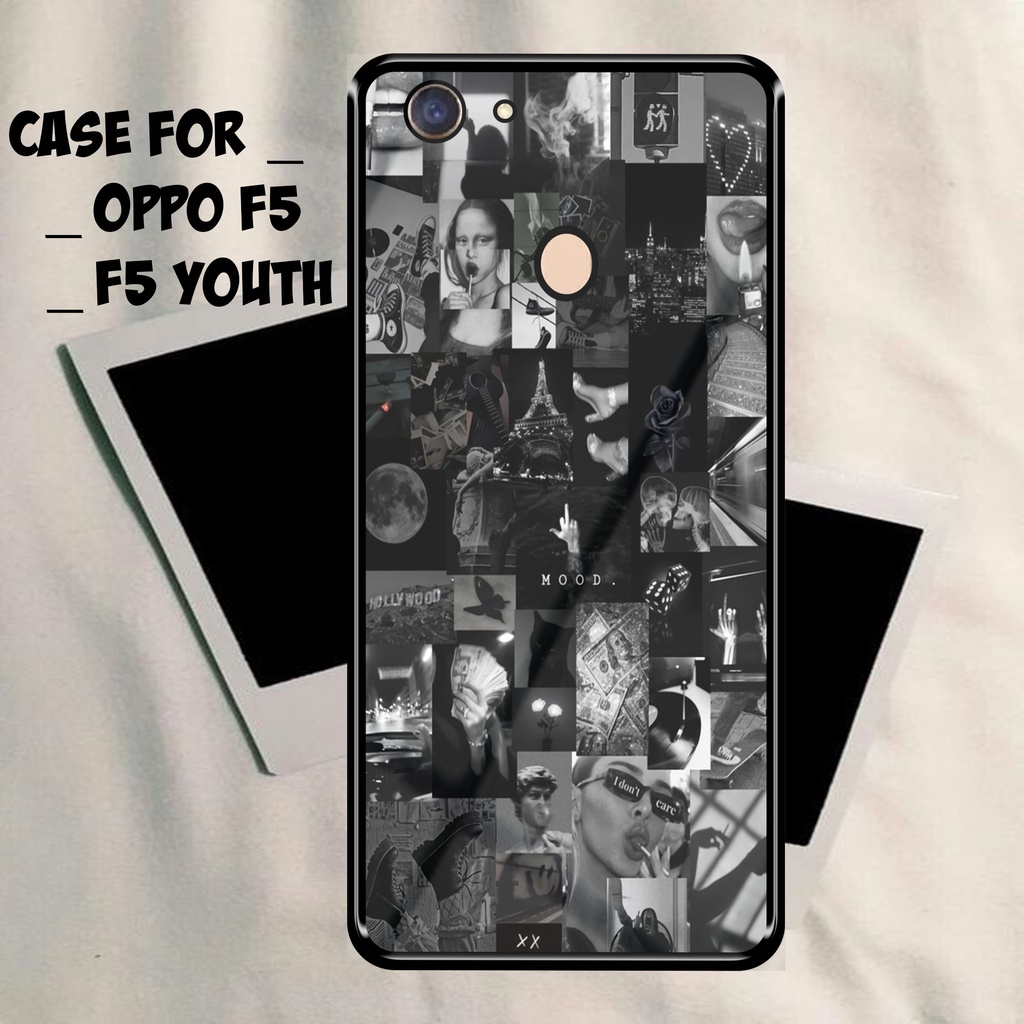 Case OPPO F5/ F5 YOUTH Terbaru - Rou Custom [ BLCK AESTHETIC ] OPPO F5/ F5 YOUTH - Case Hp - Casing 