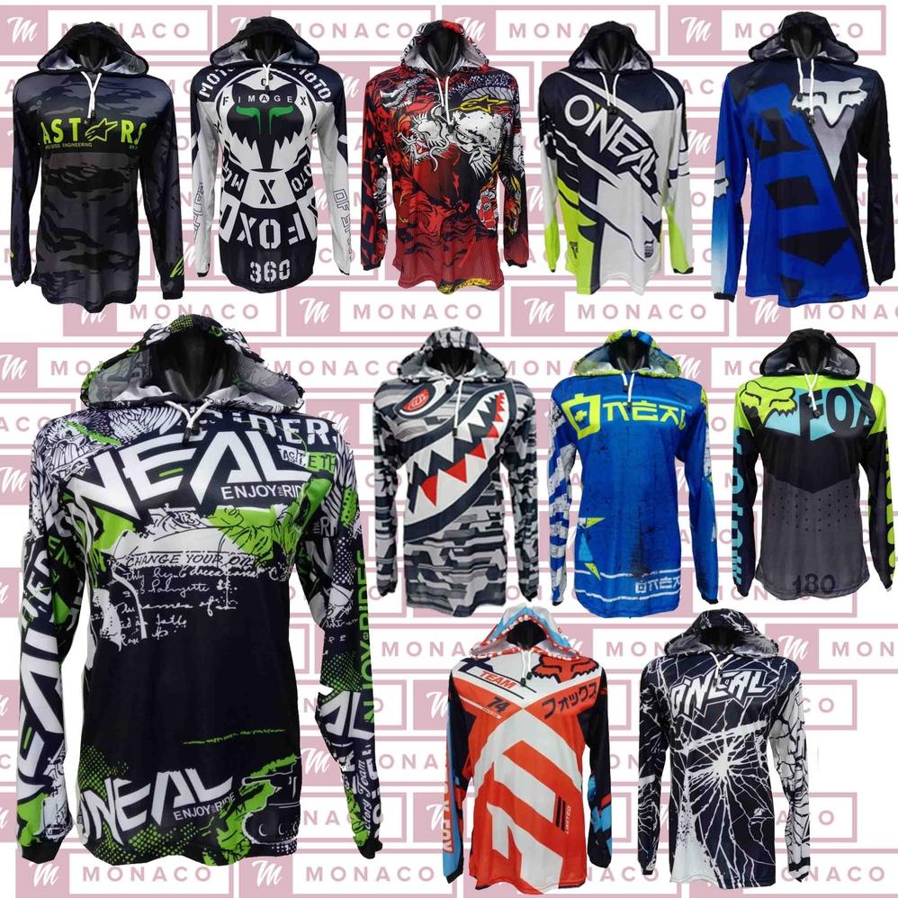 Jersey Hoodies Baju Balap Motor Cross Drag Bike Gaspol 201M (1/2)