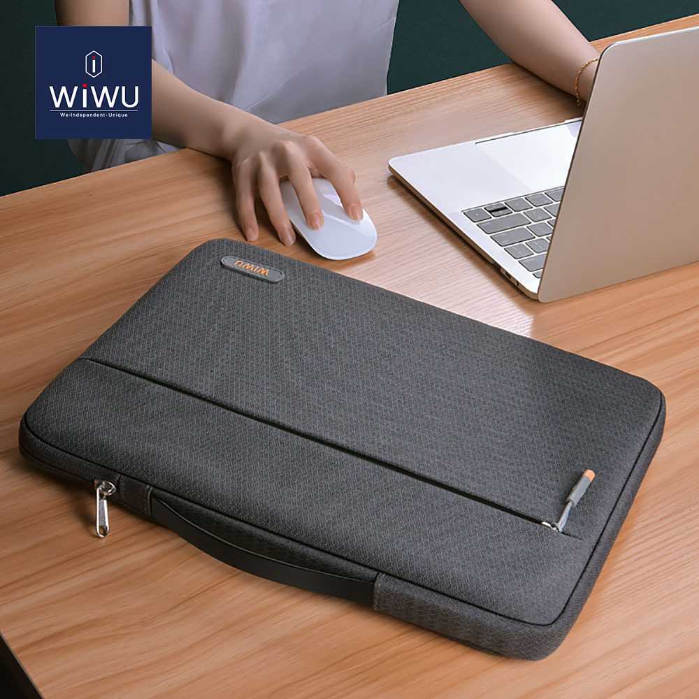 WiWU Sleeve Case Tas Jinjing Laptop Macbook Air Pro M1 Waterproof Tahan Air 13 13.3 Inch