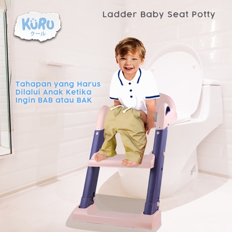 KURU Potty Training Ladder Step | Pispot Train Tangga Anak Toilet 8858