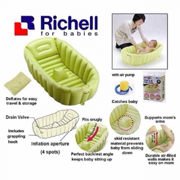 Richell soft baby bath