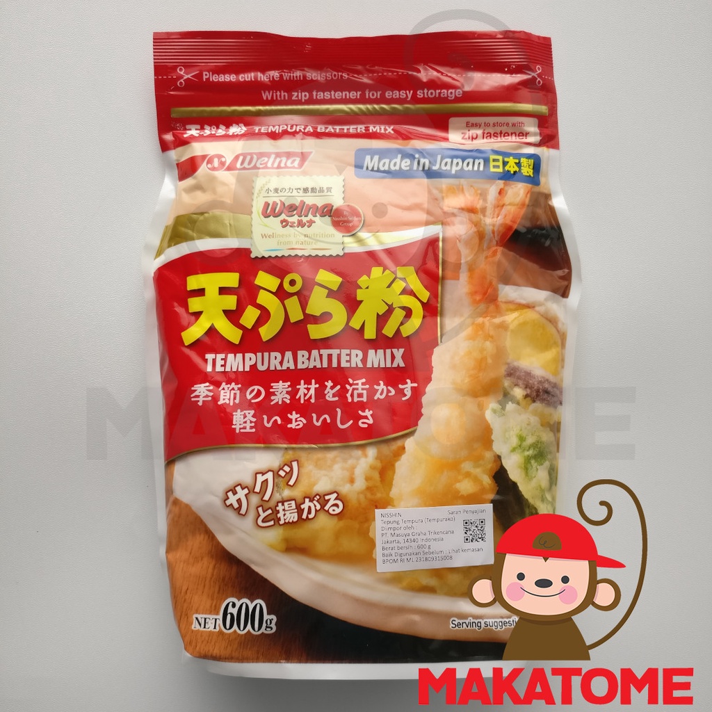 

Nissin Welna Tempura Ko 600gr tepung bumbu tempurako 600 gr jepang