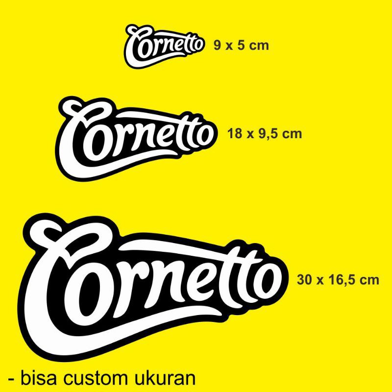 stiker cornetto cutting sticker motor keren