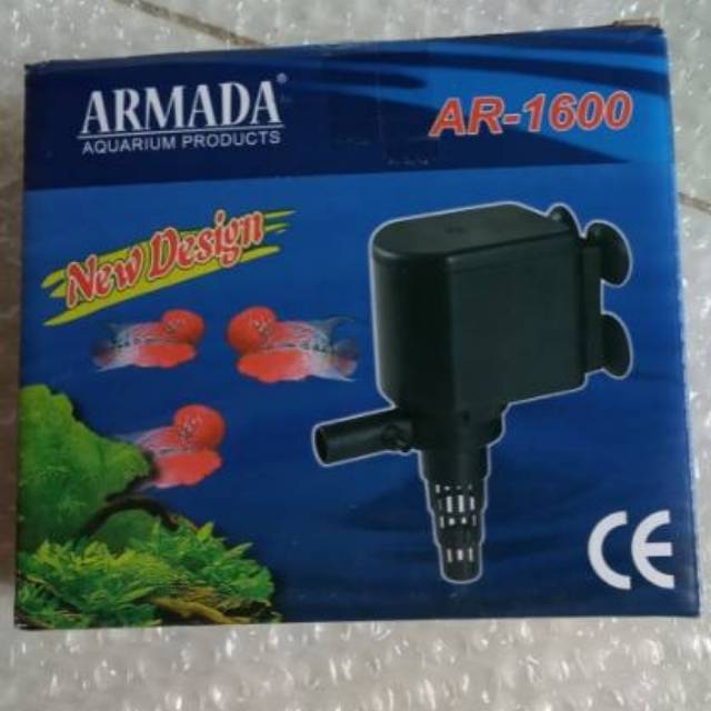 ARMADA AR-1600 Pompa Filter Aquarium Aquascape Hidroponik Submersible Pump Power Head