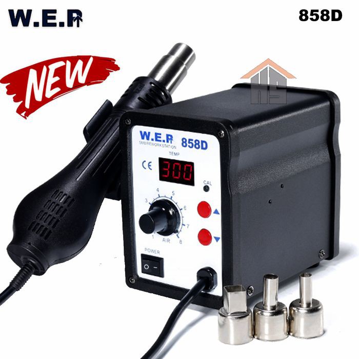 WEP 858D SMD Rework Station - Solder Uap - Blower Uap Original