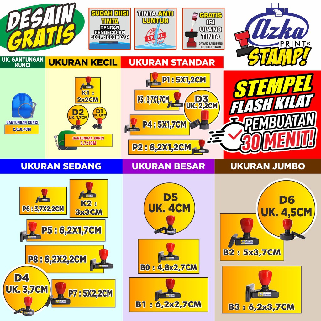 

PROMO Stempel Flash MURAH BERKUALITAS (Desain GRATIS) PROMO!!