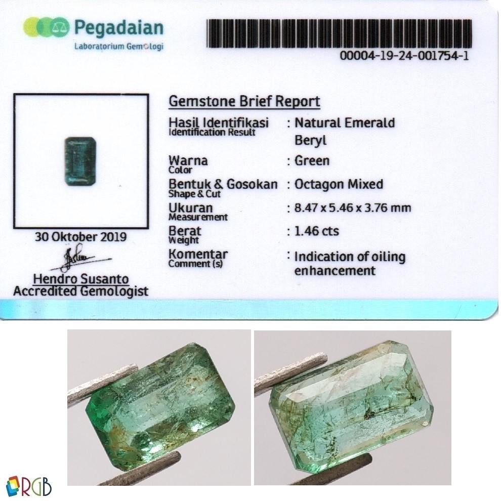 Natural Emerald 1.46 Ct - Muzo Colombia