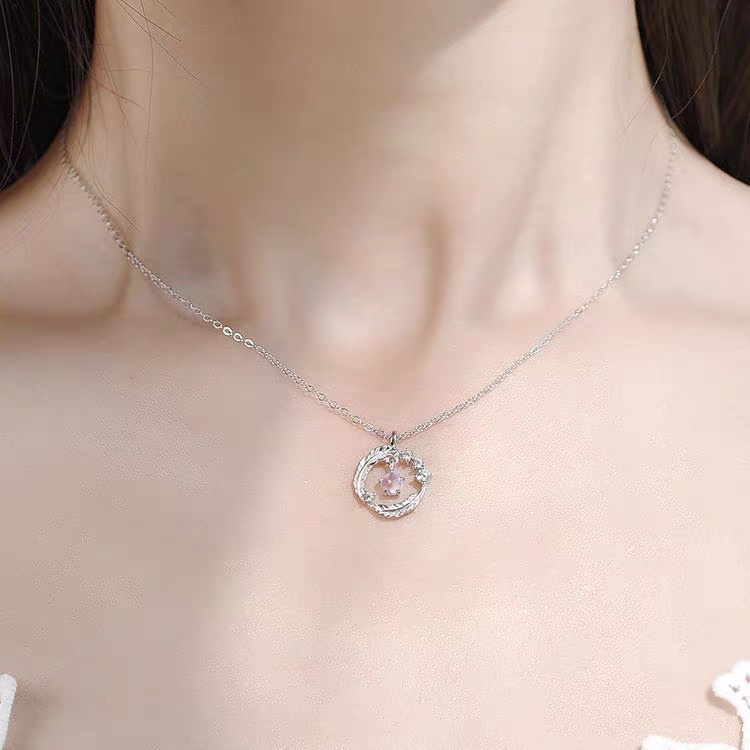 Lembut, Ringan-Berbulu, starry-moon legend necklace female ins Tidak Luntur. Siswa Cukup Kirim Pacarnya Ombak Kado.