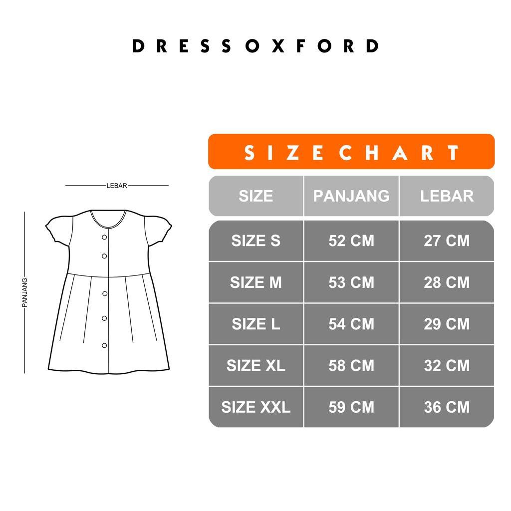 Dress Anak Oxford Atasan Perempuan Danish (9 Bulan-6/7 Tahun) OVIKIDS