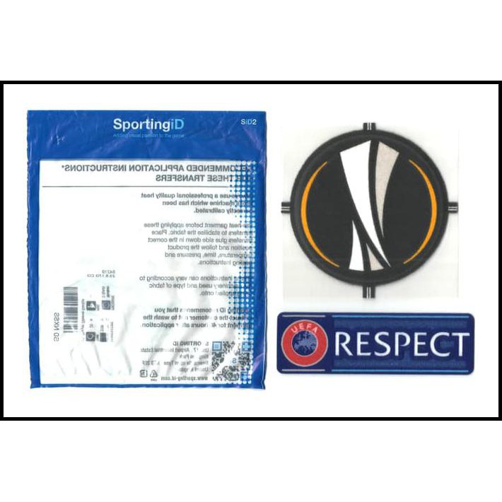 DISKON PATCH EUROPA LEAGUE + RESPECT. ORIGINAL PATCH FOR JERSEY. OK