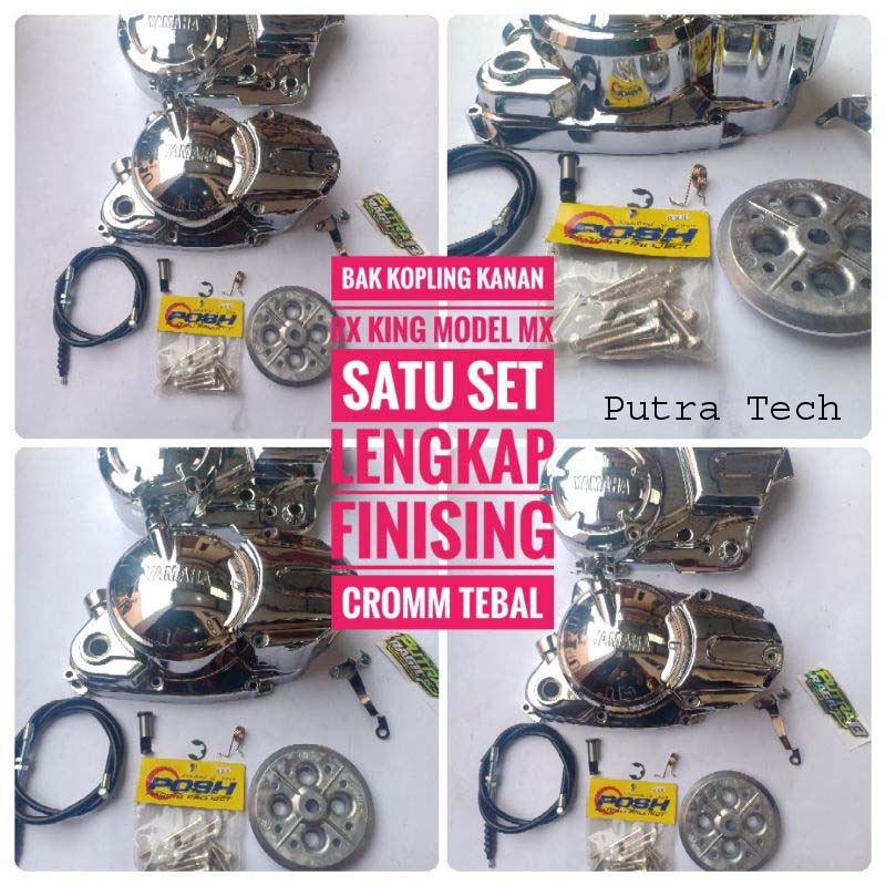 PUTRA TECH Promo bak kopling rx king Crom satu set kanan model mx Cromm new kiri rxk new full set pn