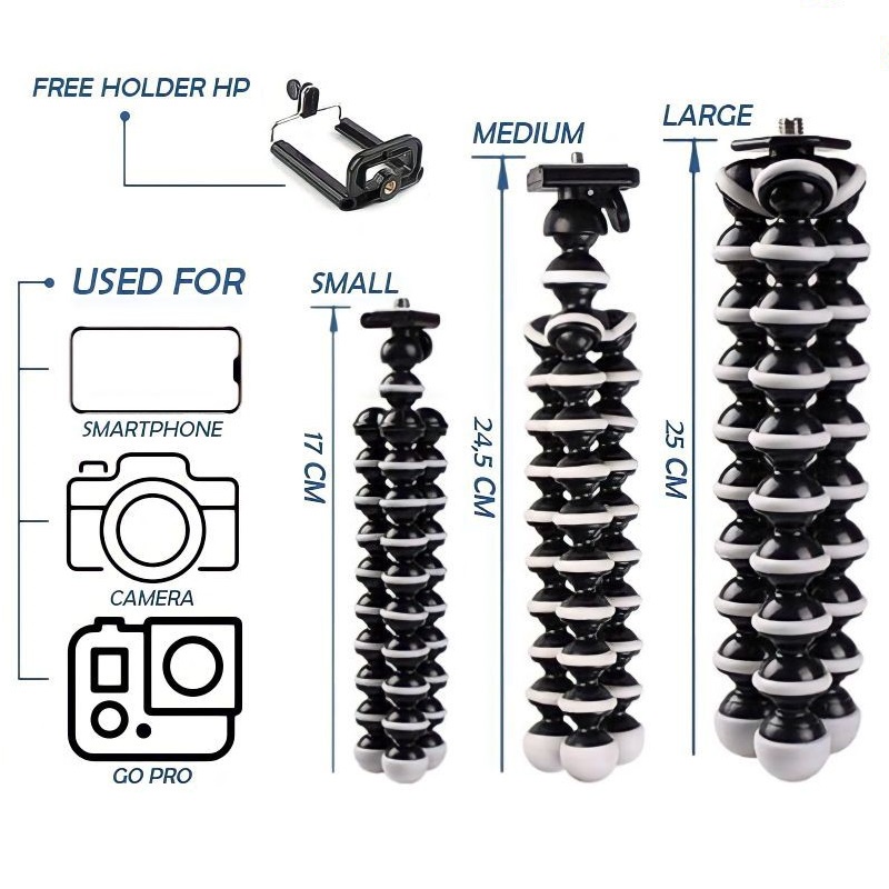 ANG TRIPOD GORILLA POD LARGE (L) + Holder U