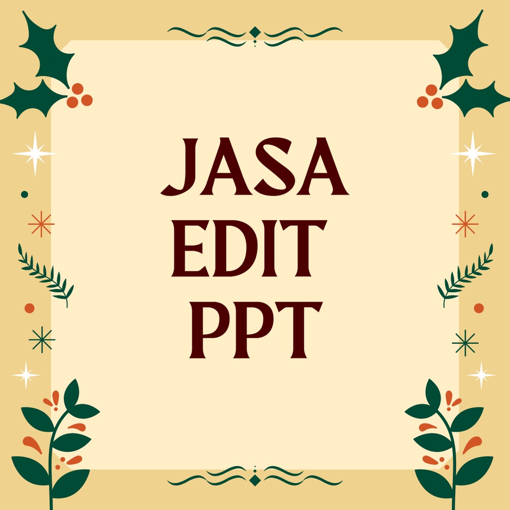 

Jasa Edit PPT