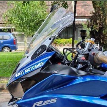 Mirror Blanking Cover Tutup Spion R&amp;G gsx150 r15 v3 cbr 150 cbr250rr ninja fi dan new 250