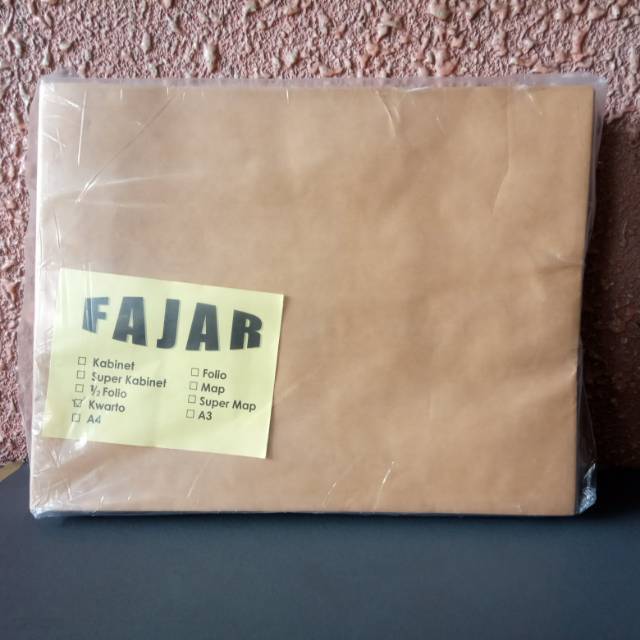 

Amplop Coklat Kuarto Polos