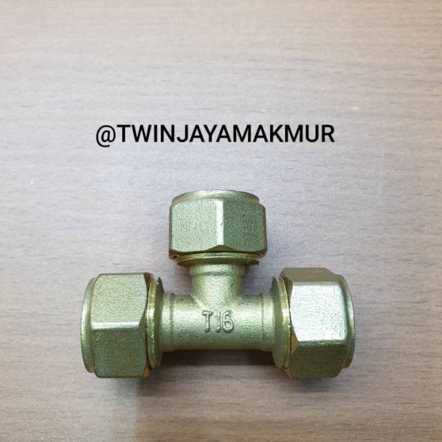 TEE KUNINGAN DRAT PIPA PE - DRAT PIPA - DRAT PIPA