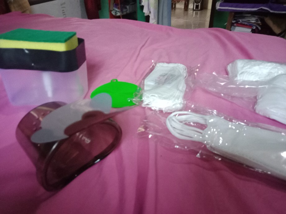 Hokee - Tempat Pompa Sabun Spon Cuci Piring System Soap And Sponge