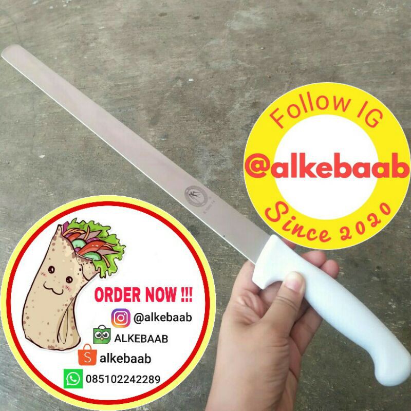 Jual Pisau Kue Panjang Cm Pisau Kebab Pisau Kue Pernikahan Pisau Cake Pengantin Dapur