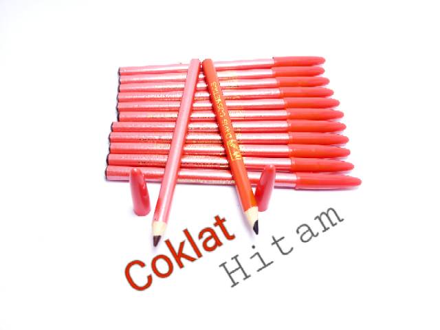 PENCIL ALIS DAVIS ORANGE WARNA HITAM LUSINAN