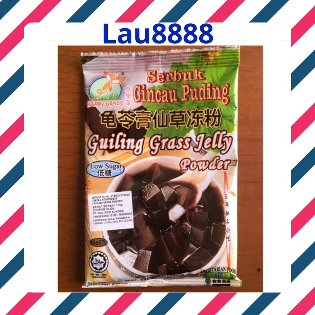 

HAPPY GRASS SERBUK CINCAU PUDING - GUILING GRASS JELLY POWDER