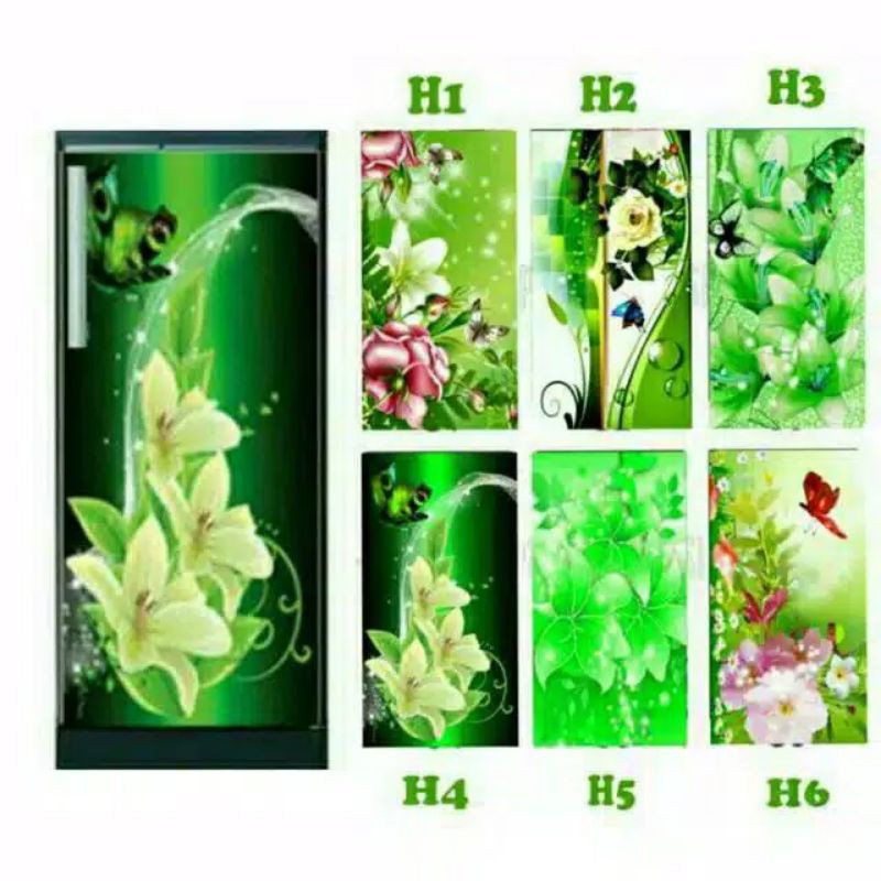 Stiker kulkas 1 pintu