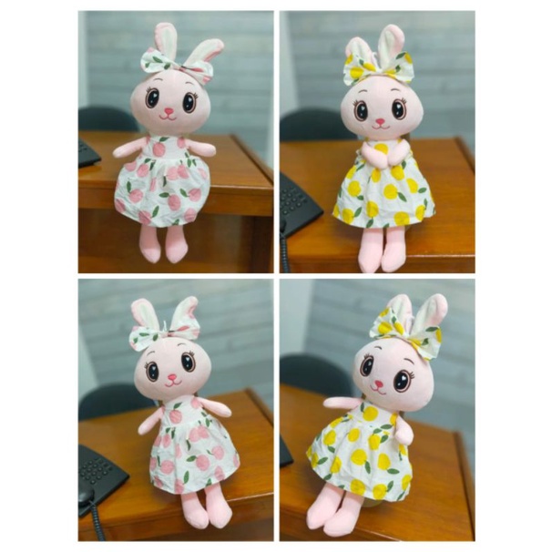 Boneka Rabbit Dres Katun Size 10&quot;/50cm/boneka kelinci/boneka animal/boneka lucu