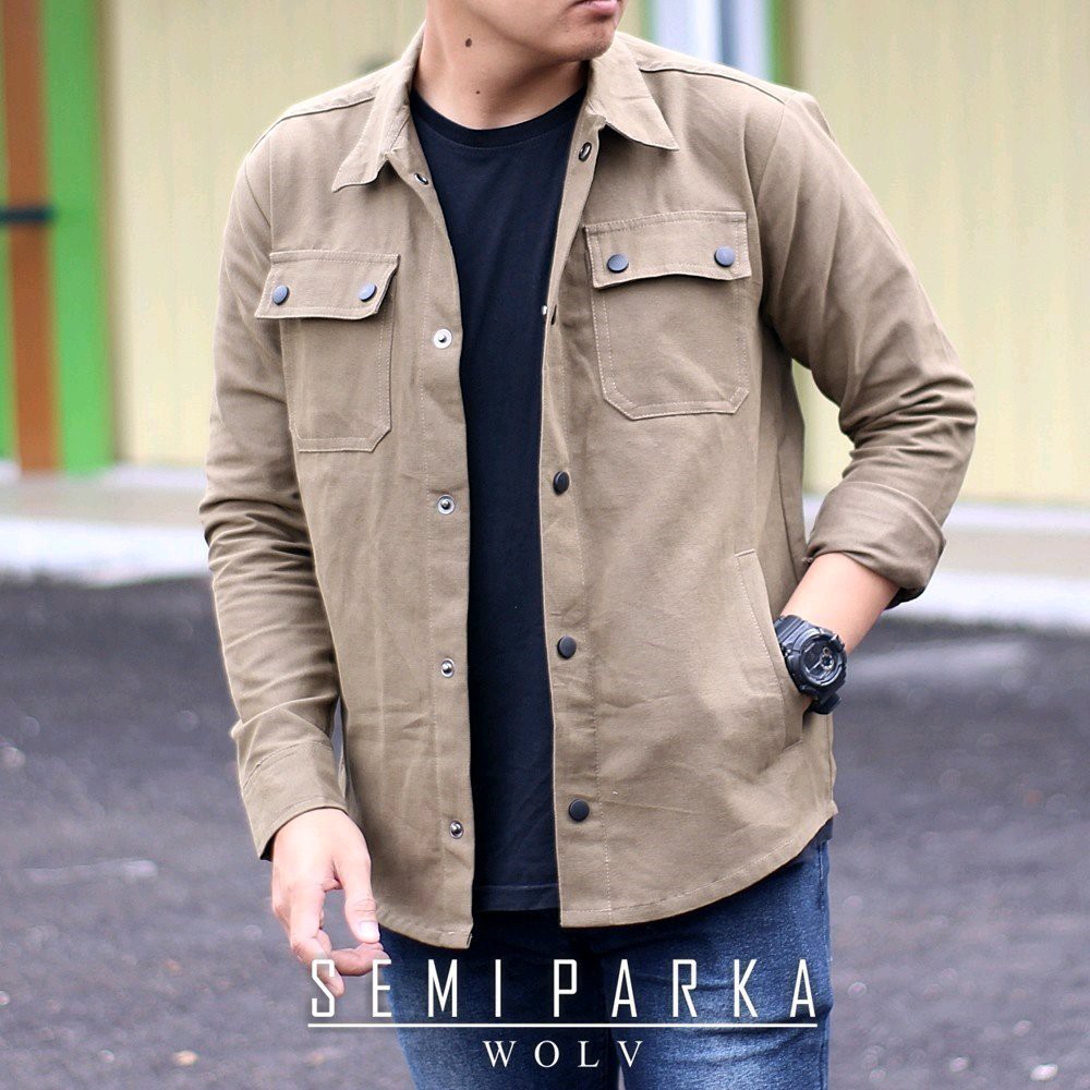 TERKEREN Jaket Semi Parka Field Camo Army Look Jaket Kekinian