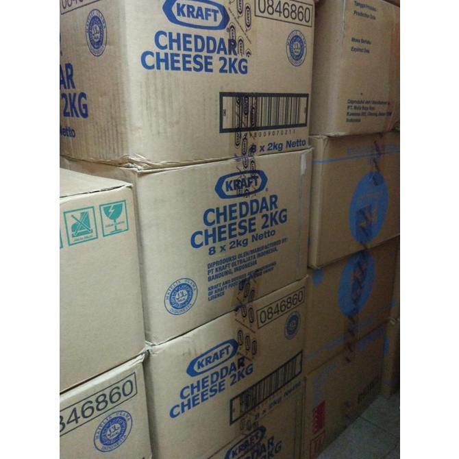 

Keju Kraft Cheddar 2 KG