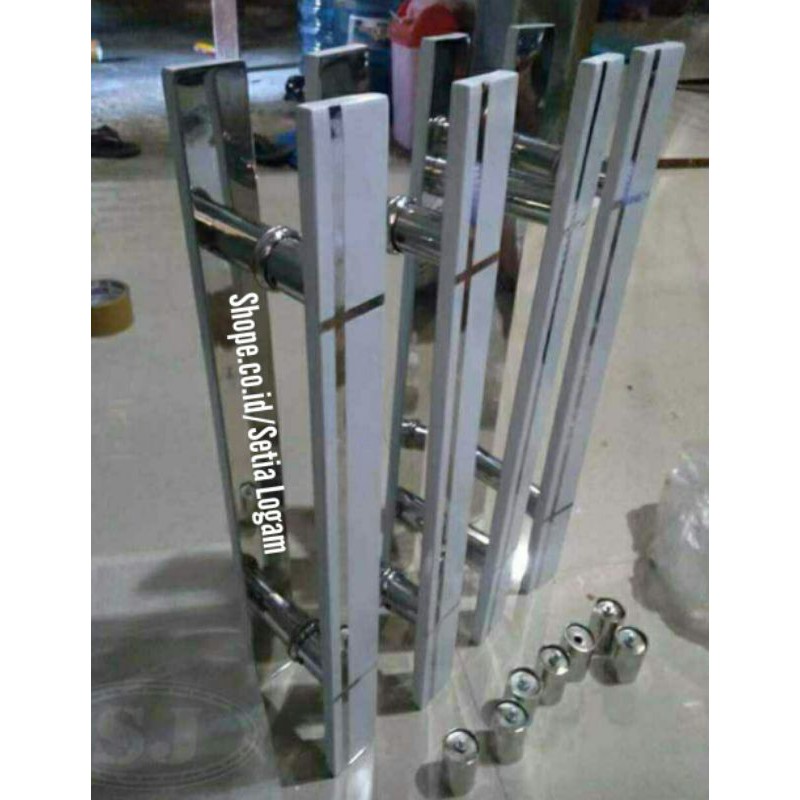 Handle pintu 60cm baut tembus  full stainless 304