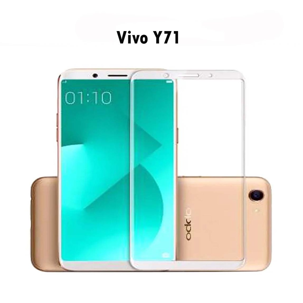 Tempered Glass Vivo Y71 Full Cover / Full Screen Protector Anti Gores